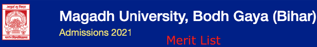 Magadh University Part 1 Merit list 2021