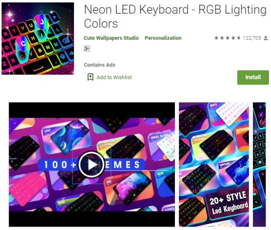Neon LED kEYBOARD - Stylish Font by technewstop