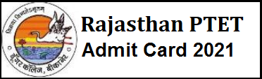 Rajasthan-PTET-2021-Admit Card