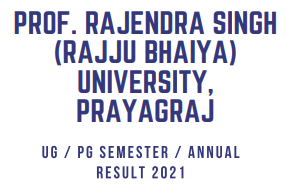 Rajju Bhaya University Result 2021