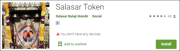 Salasar Balaji Darshan Online Booking App