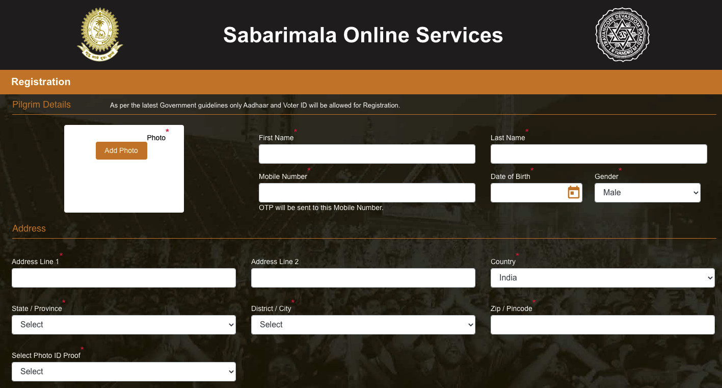 sabarimala darshan online booking 2020 opening date