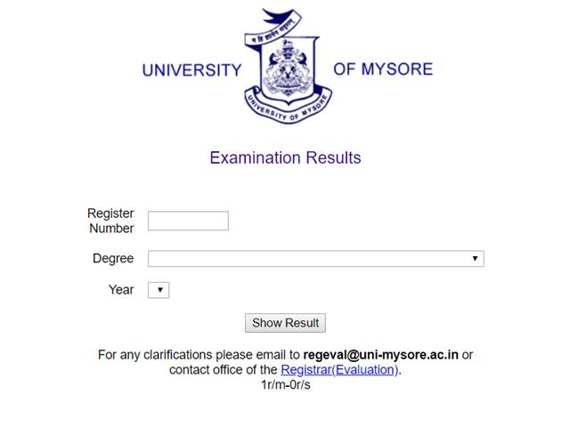 UOM mysore university result 2022