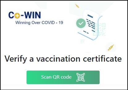 Covid Vaccination Certificate Varification