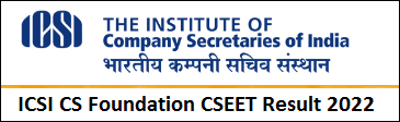 ICSI CS Foundation CSEET Result 2022