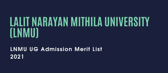 LNMU Admission Merit List PDF Download