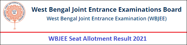 WBJEE 1st Round Seat Allotment Result 2021