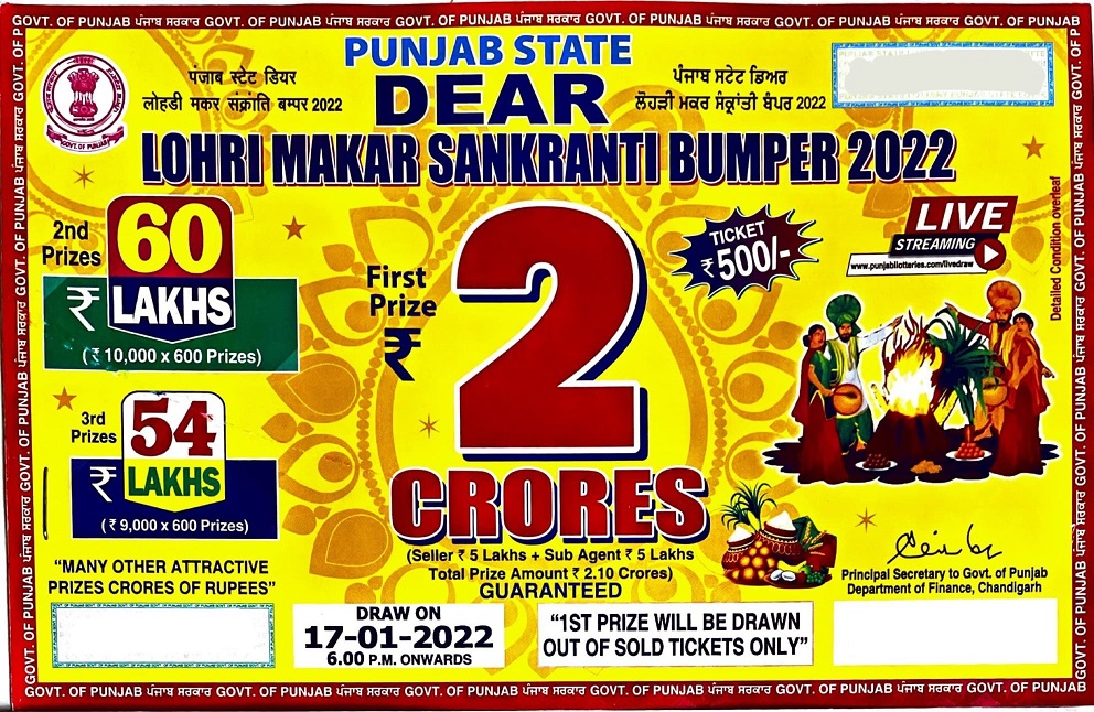 Latest Punjab State Lottery Result 2022