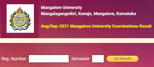 Mangalore University 6th Sem Results 