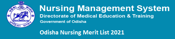 Odisha Nursing Merit List 2021