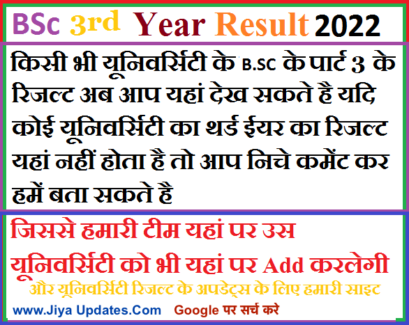 bsc-3rd-year-result-2022