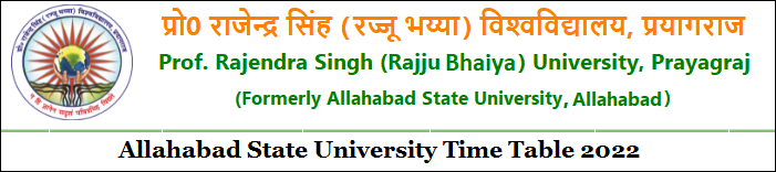 Allahabad State University Time Table