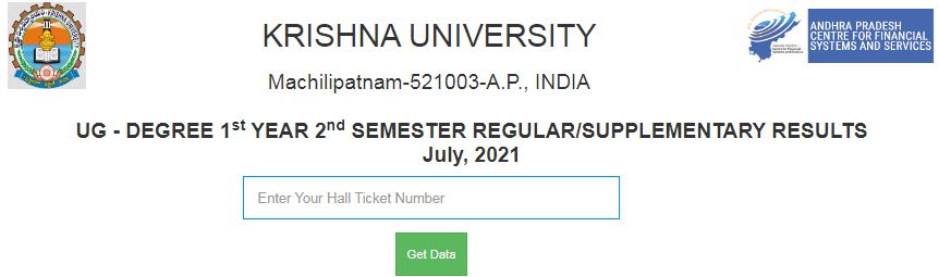 Krishna Univeristy 2nd Sem Result 2022