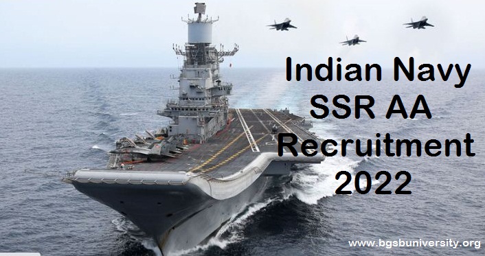 Indian Navy AA SSR Recruitment 2022