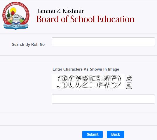 JKBOSE Result 2022 Class 11th Search by Name