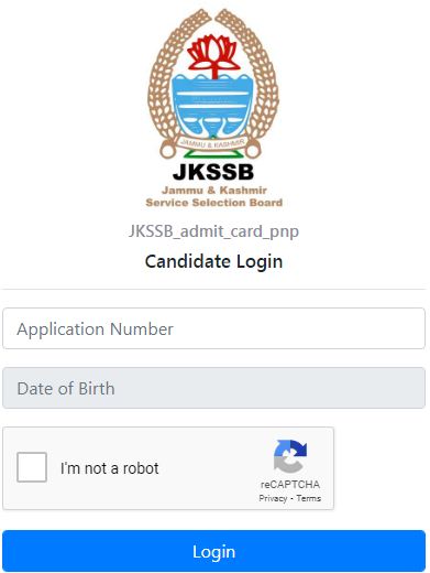JKSSB SI Exam Admit Card 2022