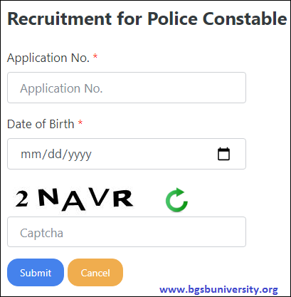 Puducherry Police Constable Admit Card 2022