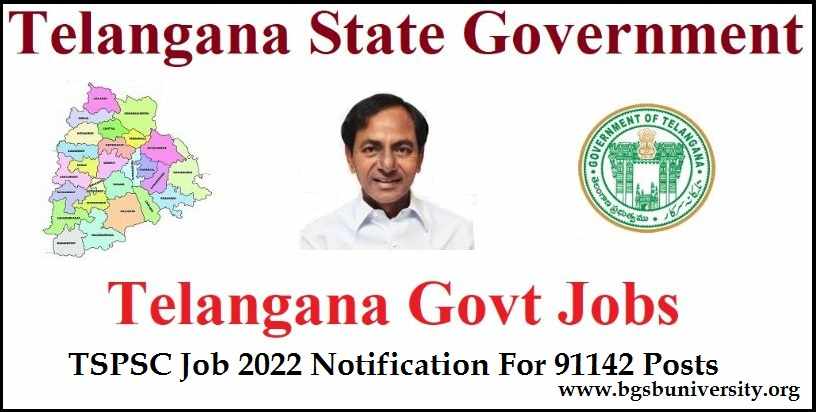 Telangana Job Notification 2022 PDF (91142 ఉద్యోగాలను) Apply Online