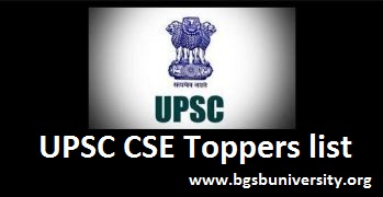 UPSC CSE Topper List 2022