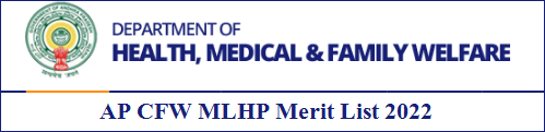 AP CFW MLHP Merit List 2022