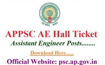 APPSC Assistant Engineer Admit Card