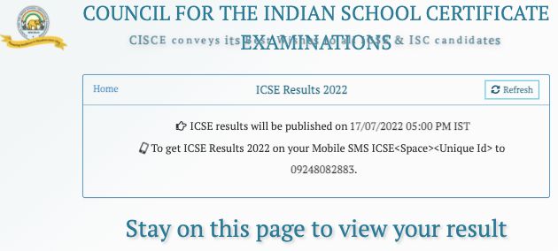 cisce.org 10th class result 2022 notice
