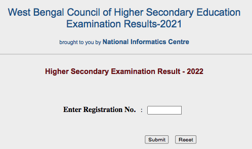 WB HS Result 2022 wbresults nic in