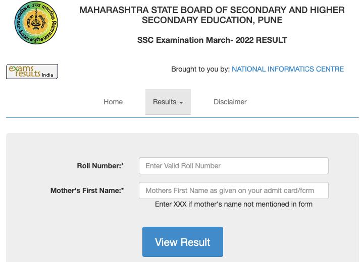 mahresult.nic.in ssc result 2022 maharashtra board