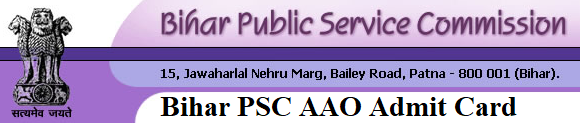 Bihar PSC AAO Admit Card