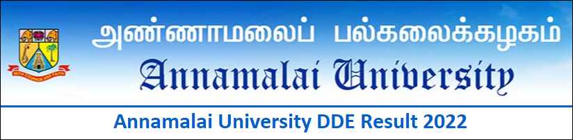 Annamalai University DDE Result 2022
