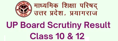 UP Board Scrutiny Result 2022 10th 12th