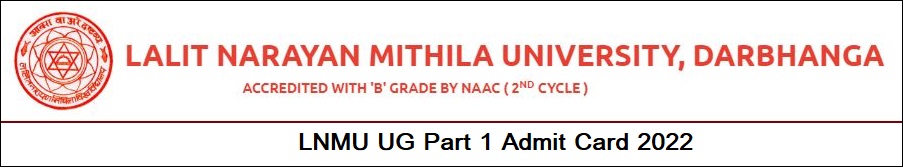 LNMU UG Part 1 Admit Card 2022