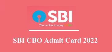 SBI CBO Admit Card