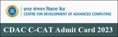 CDAC C-CAT Admit Card