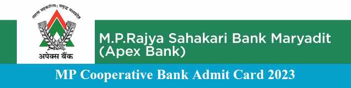 MP Cooperative Bank Admit Card 2023