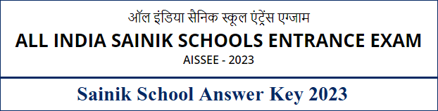 Sainik School Answer Key 2023