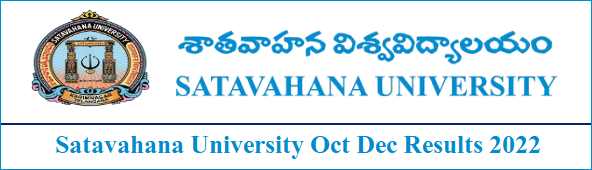 Satavahana University October December Results
