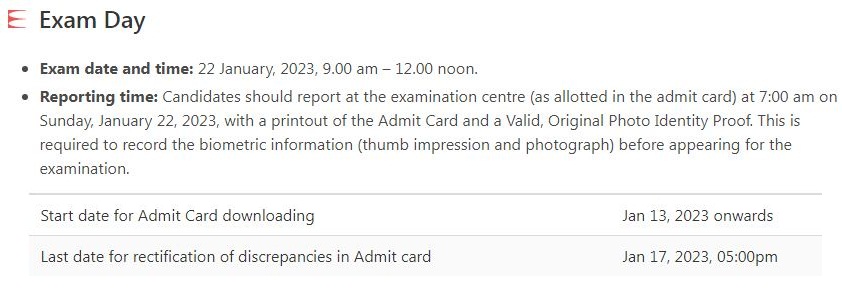 UCEED 2023 Exam and Admit Card Date
