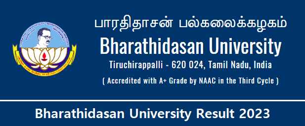 Bharathidasan University Result 2023