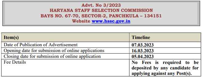 Haryana Group C Recruitment 2023