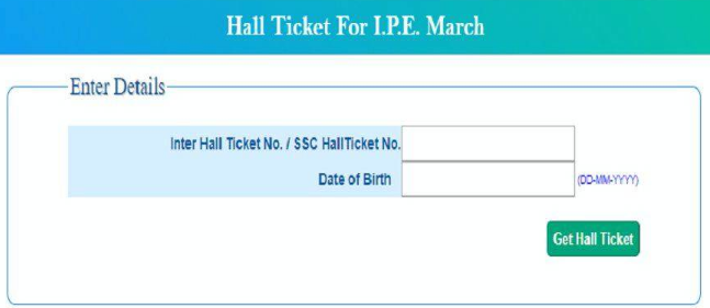 TS Intermediate Hall Ticket 2023