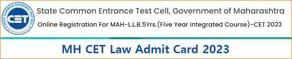 MH CET Law Admit Card 2023