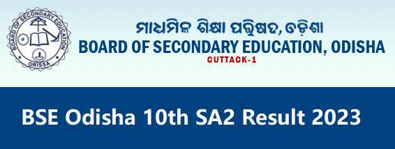 BSE Odisha 10th SA2 Result 2023