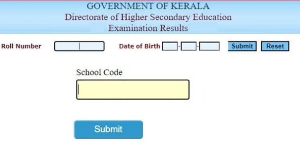 DHSE Kerala Plus Two Result 2023 School Wise