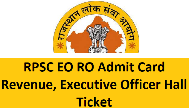 RPSC RO EO Admit Card 2023