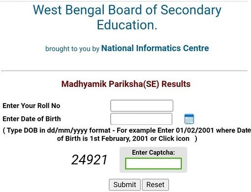 wbbse.org WB Madhyamik Result 2023