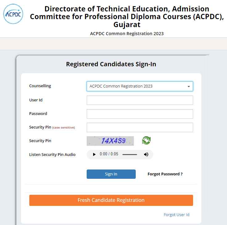 ACPDC Diploma Merit List 2023