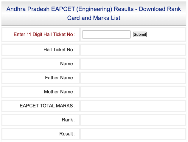 AP EAMCET 2023 Results Manabadi.co.in