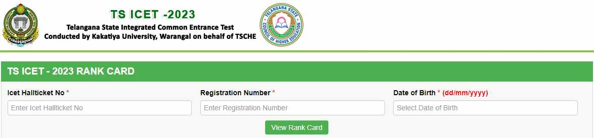 TS ICET Results 2023 Link