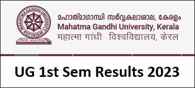 MGU 1st Sem Results
